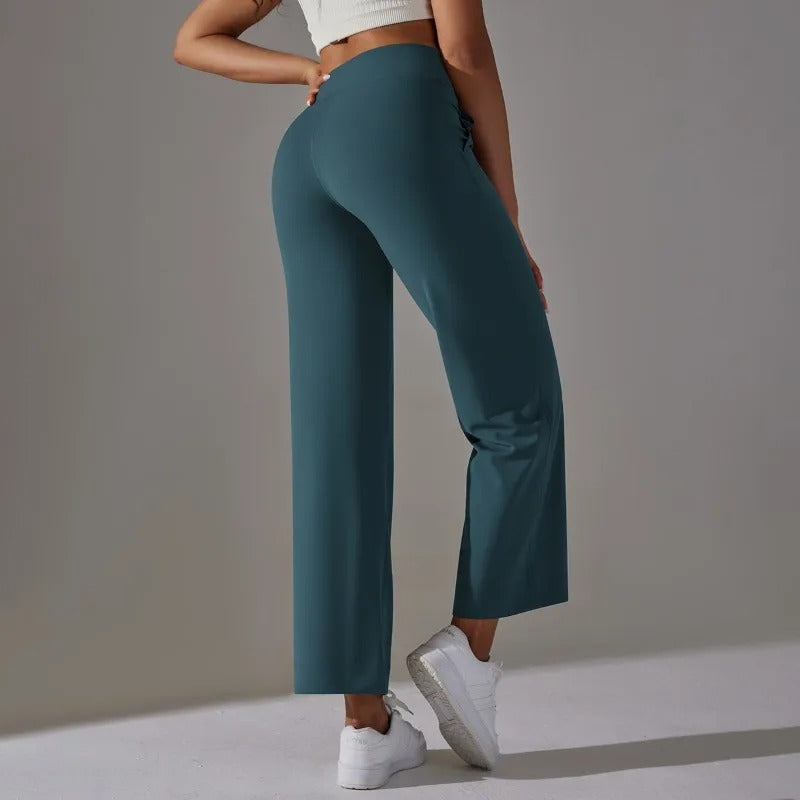 Léa Blanchet® | Pantalon large taille haute avec cordon
