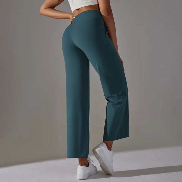 Léa Blanchet® | Pantalon large taille haute avec cordon