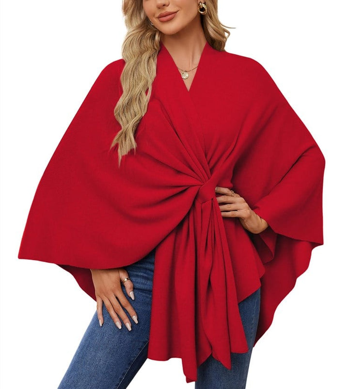 Poncho châle doux et élégant pour des couches confortables et chics
