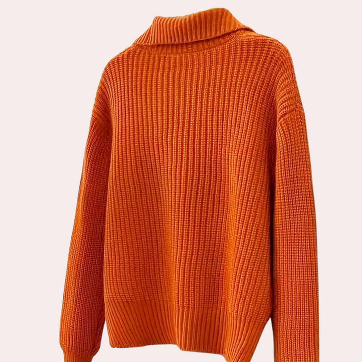 Cardigan élégant à gros boutons pour l'automne et l'hiver