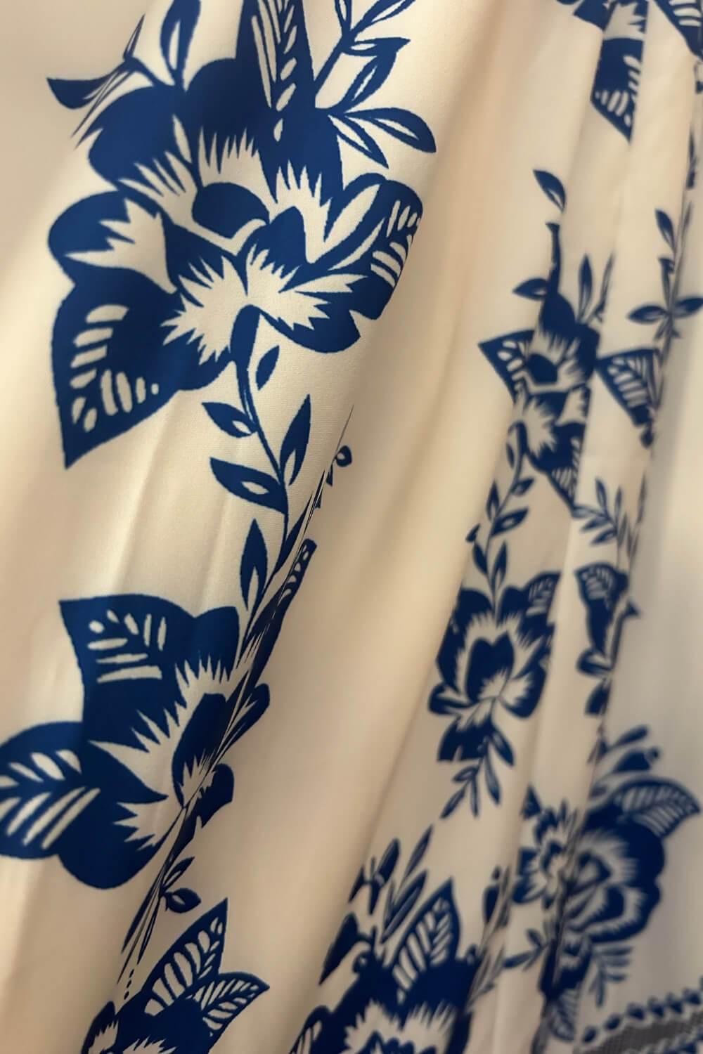 Robe midi bleu en polyester à bretelles spaghetti