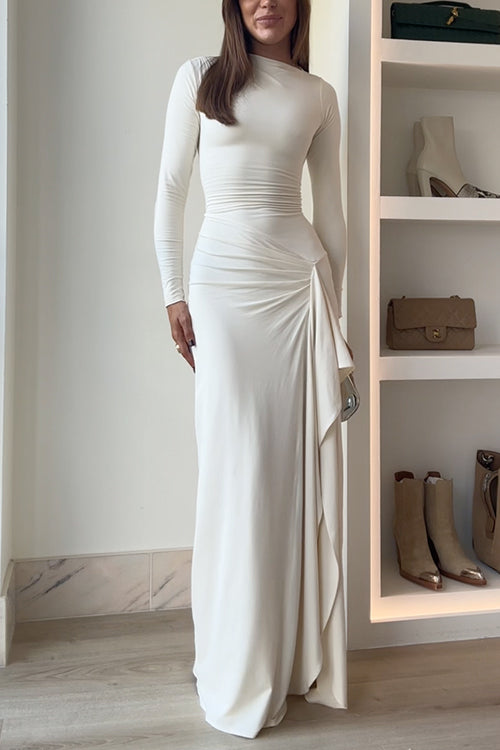 Robe de soirée élégante fluide pour occasions spéciales