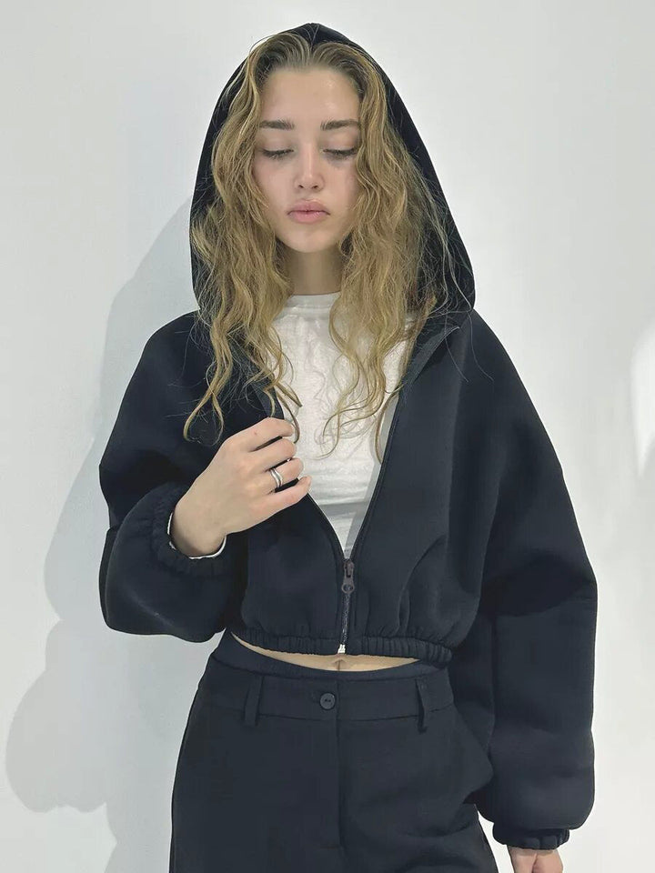 Veste à capuche sportive légère décontractée et courte