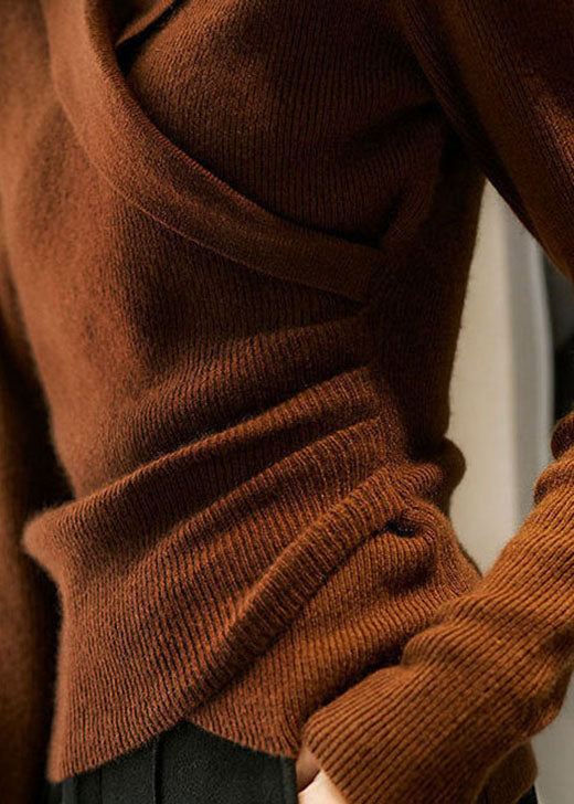 Pull en tricot à manches longues confortable