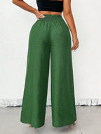 Pantalon femme uni style décontracté et élégant