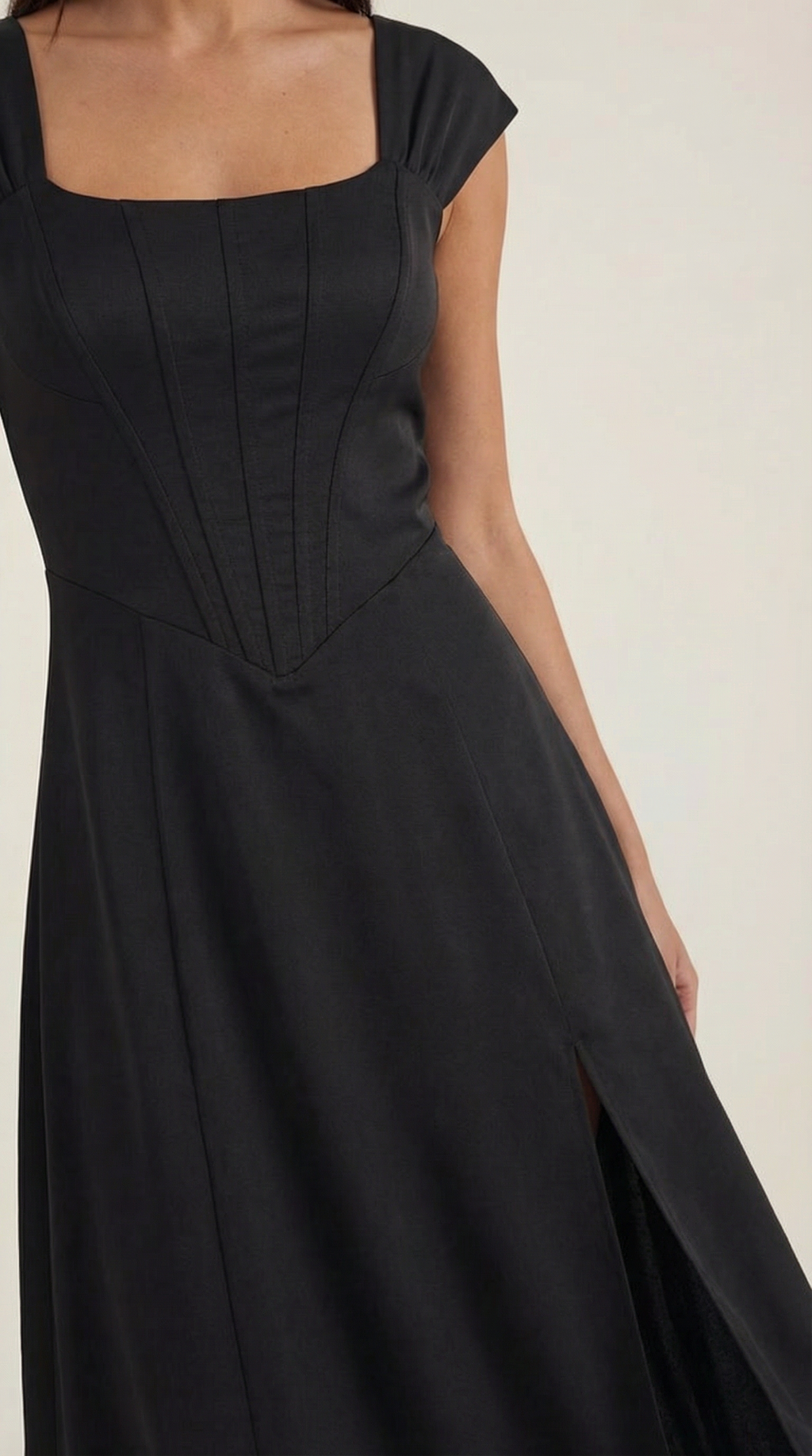 Robe corset midi femme tenue invité mariage