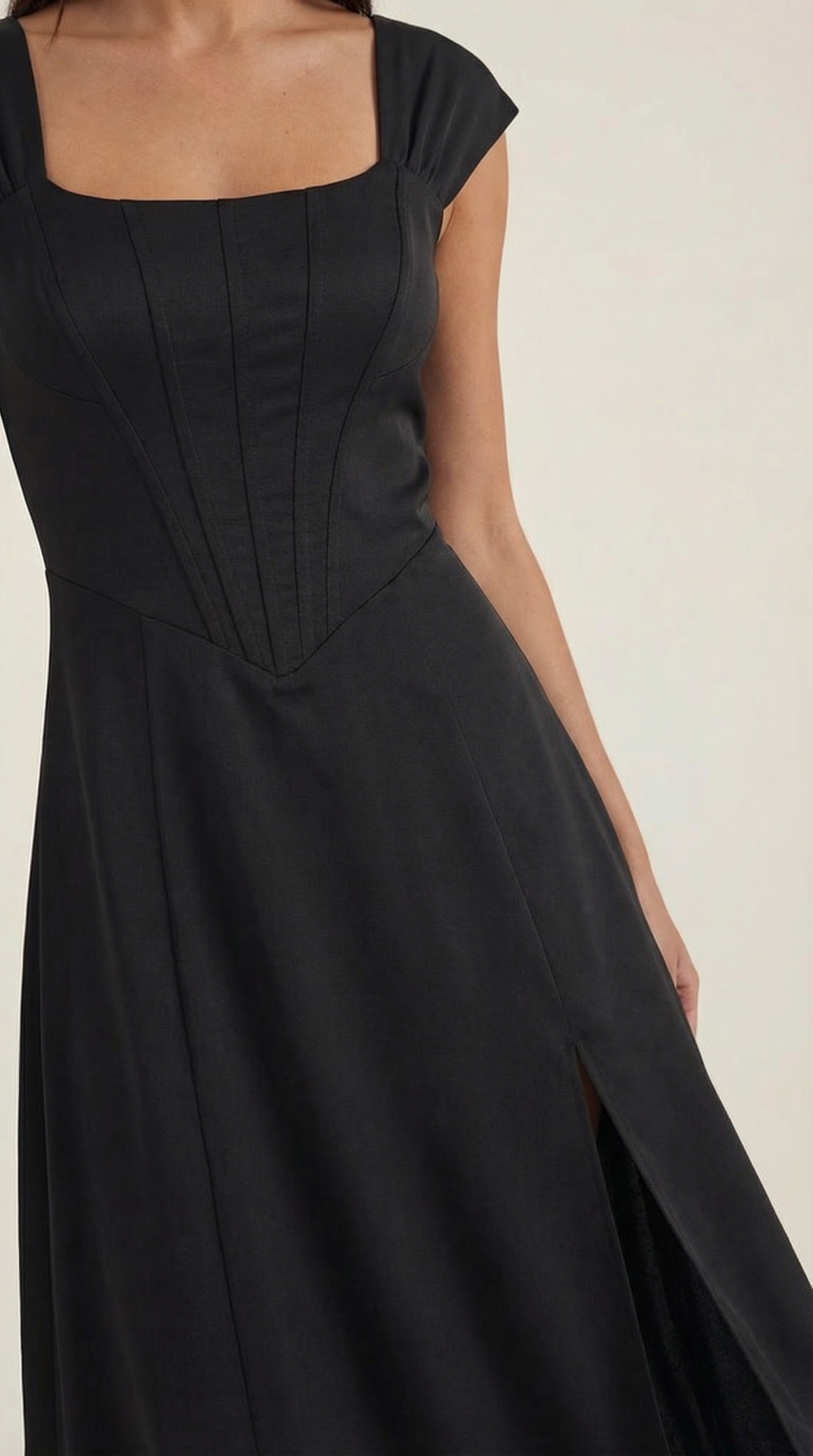 Robe corset midi femme tenue invité mariage