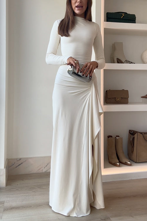 Robe de soirée élégante fluide pour occasions spéciales