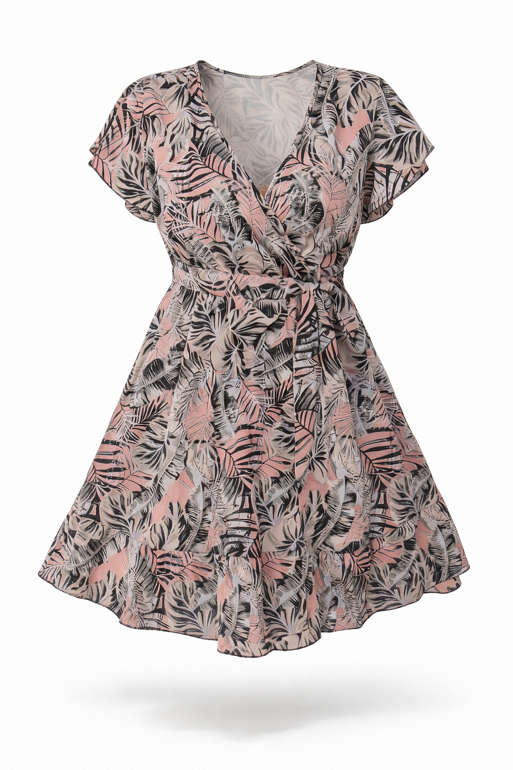 Robe fluide ample imprimée pour femme