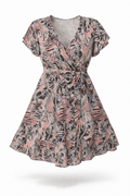 Robe fluide ample imprimée pour femme
