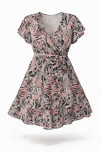 Robe fluide ample imprimée pour femme