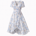 Robe midi à imprimé floral