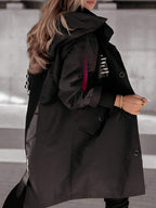 Veste à capuche à manches longues pour femme
