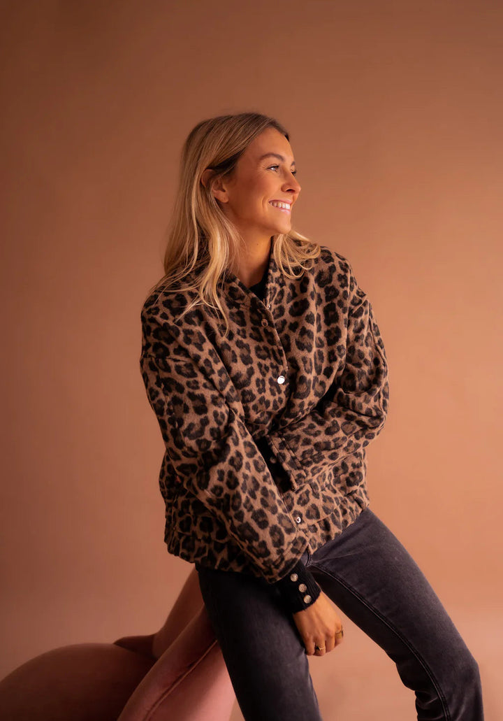 Veste bomber chic pour femme avec détail froncé sur les manches