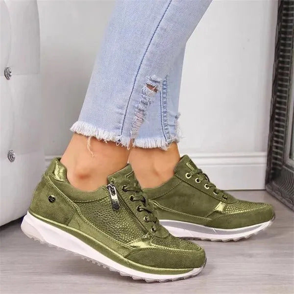 Baskets orthopédiques confortables à fermeture éclair