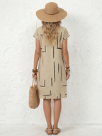 Robe Femme Imprimé Abstrait Aérée
