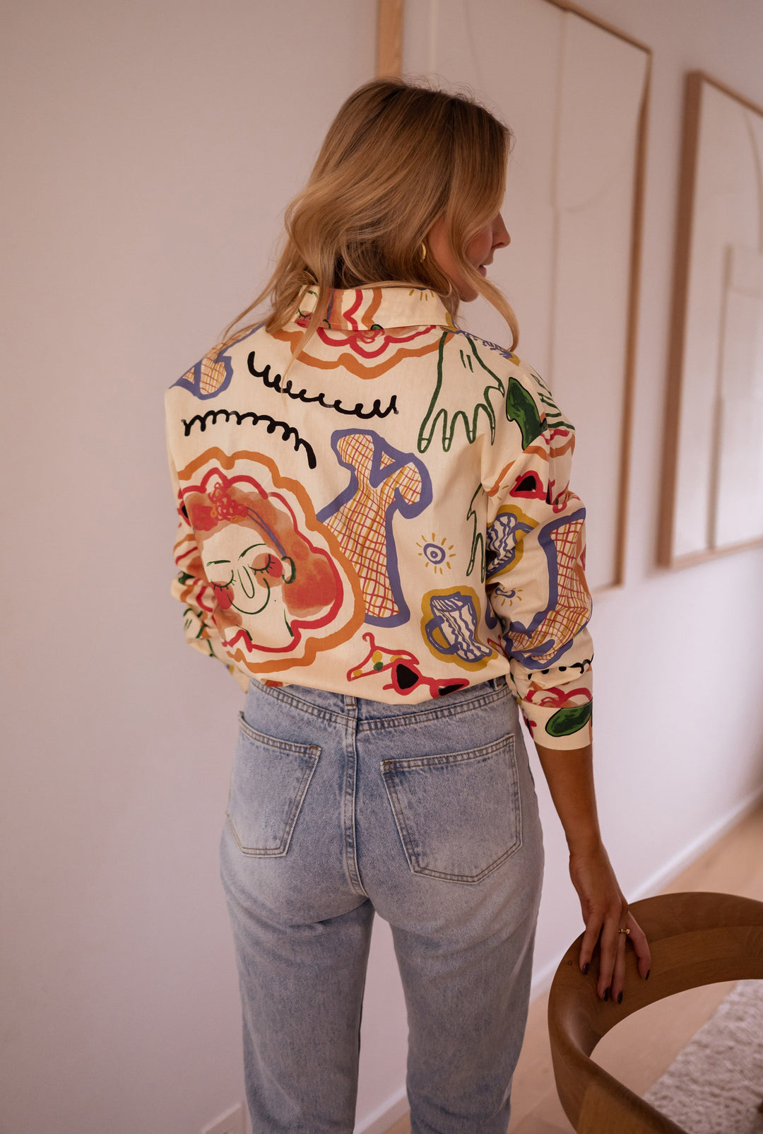 Chemise légère à motif