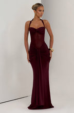 Robe Maxi Vixen sans Manches à Col V