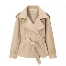 Blazer court ceinturé pour femme
