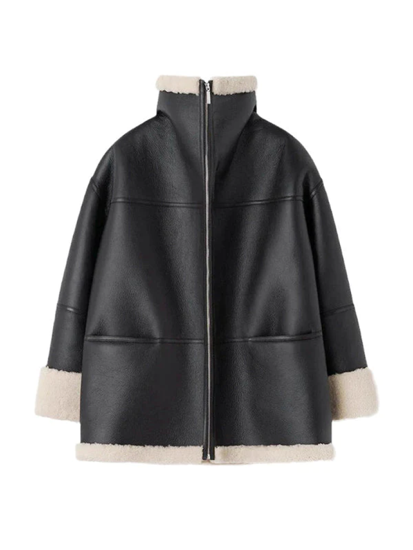 Manteau d'hiver en fausse fourrure douillet