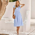 Sophie Paris | Robe de plage ajourée à col en V pour femme