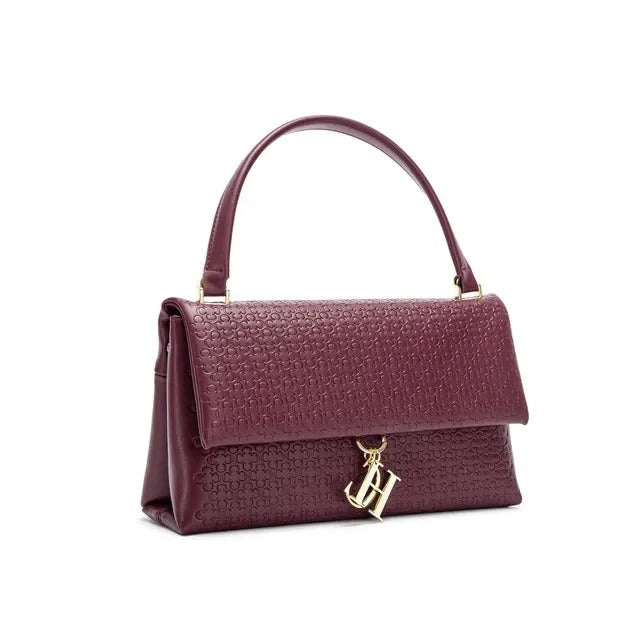 Fleur Rousse® | Sac Épaule à Motif Embossé et Fermoir Doré