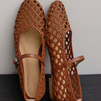 Ballerines en maille tissée pour femmes