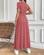 Robe moulante imprimée élégante