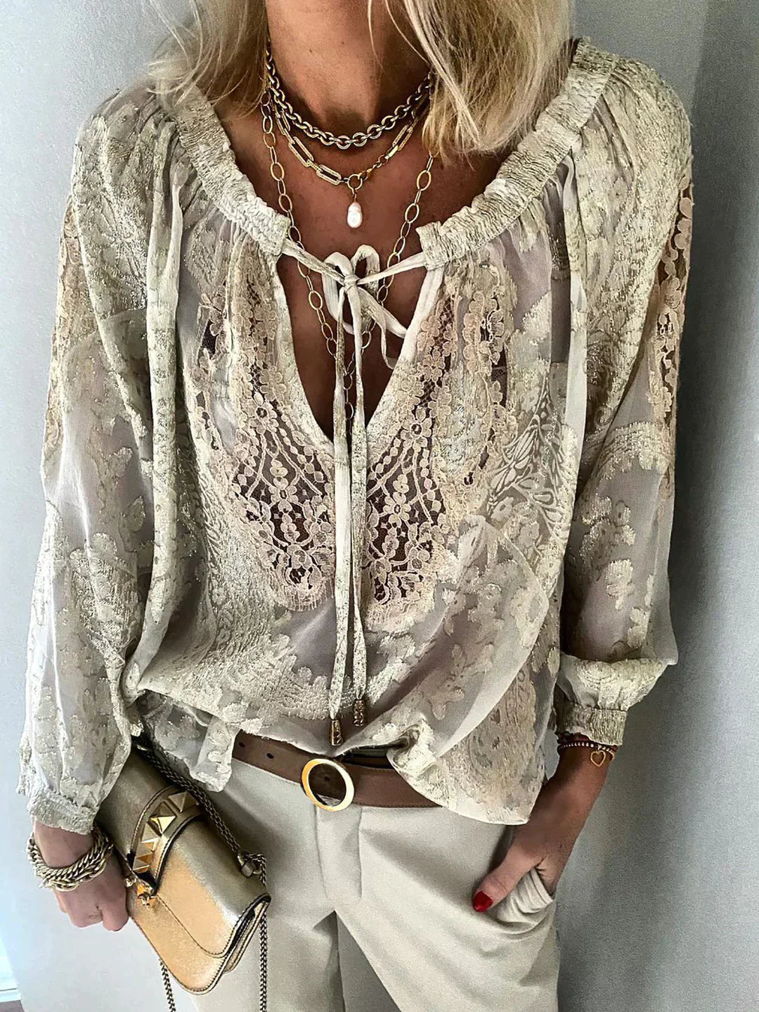 Blouse ample respirante pour femmes