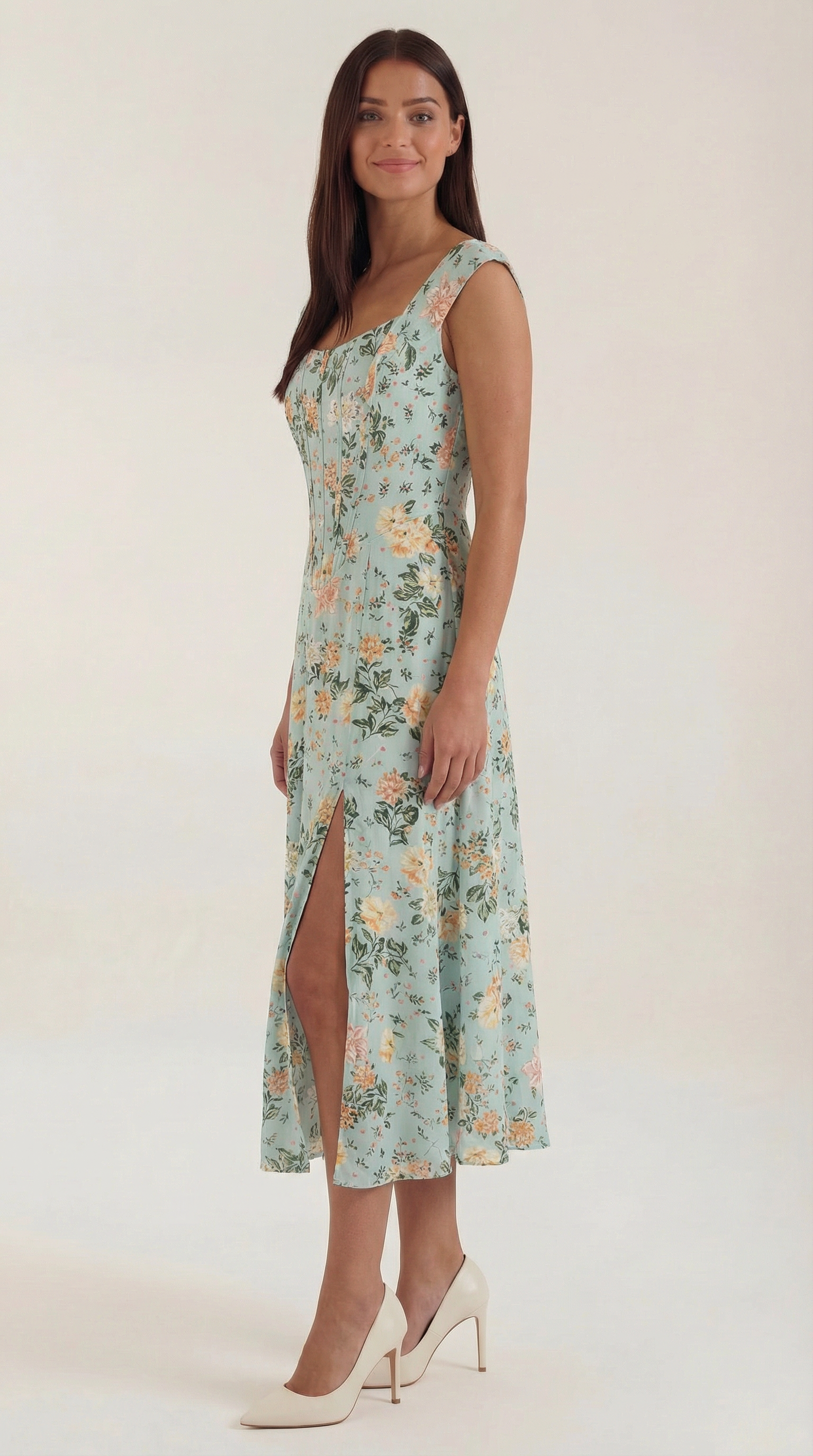 Robe corset midi femme tenue invité mariage