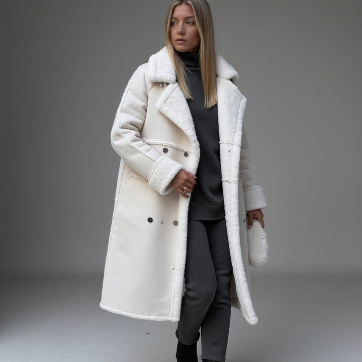 Manteau d'hiver élégant en daim