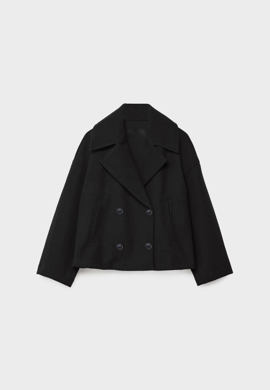 Manteau court classique intemporel pour femmes