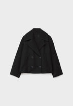 Manteau court classique intemporel pour femmes