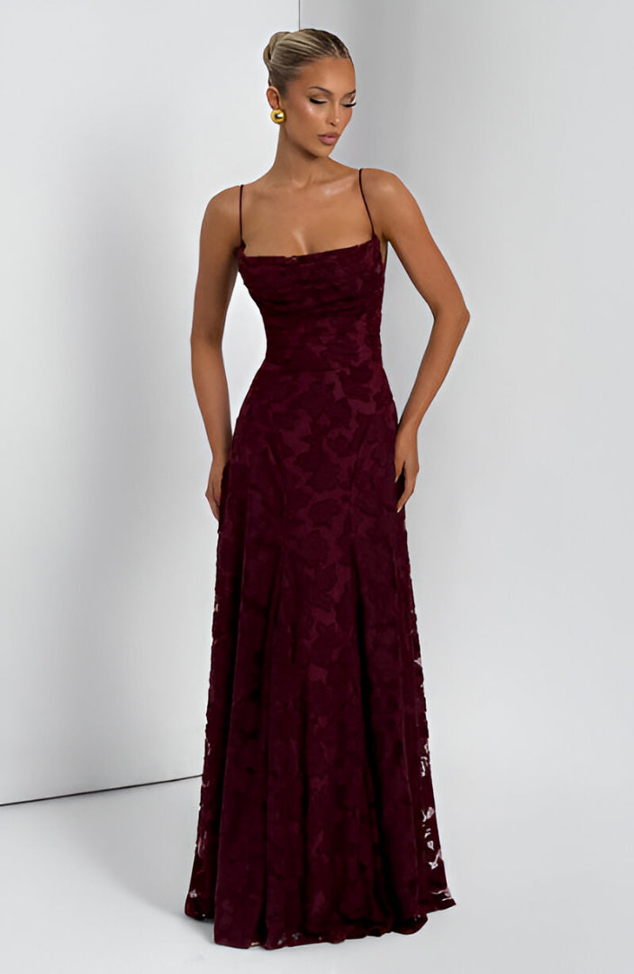 Robe de soirée élégante en jacquard