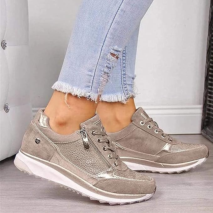 Baskets orthopédiques confortables à fermeture éclair