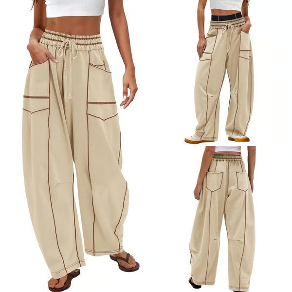 Pantalon de détente ample et confortable avec poches