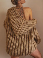 Gilet Femme Sans Manches en Maille Ample