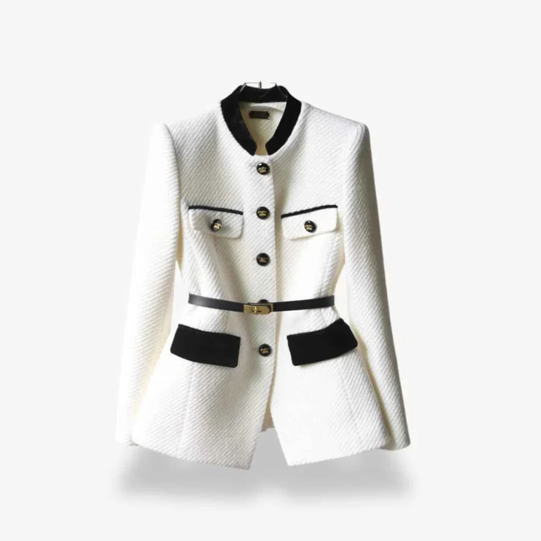 Veste en tweed sur mesure pour un style de bureau chic