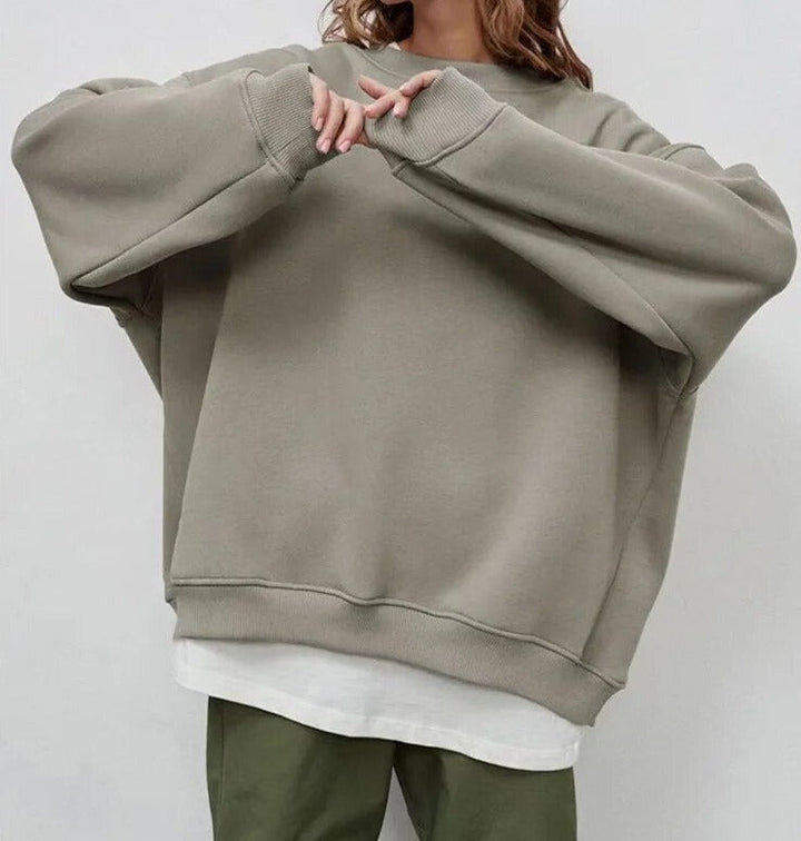 Pull en maille surdimensionné confortable pour superposition décontractée