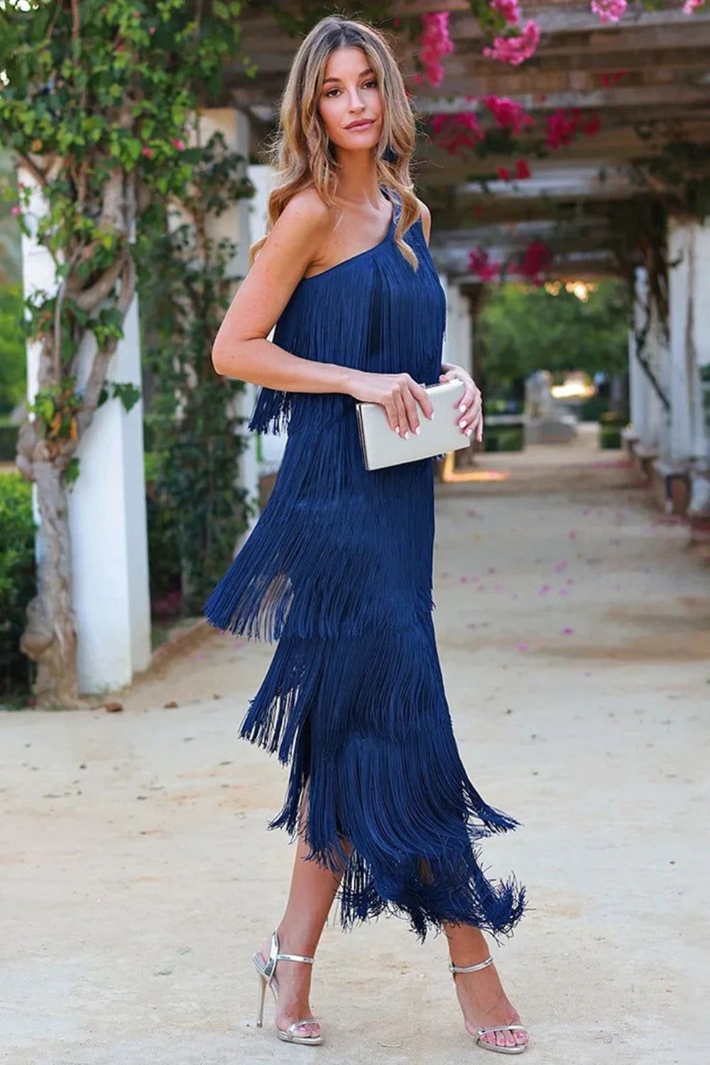Robe Maxi Asymétrique Une Épaule Chic et Sans Effort