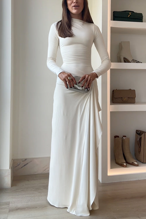 Robe de soirée élégante fluide pour occasions spéciales