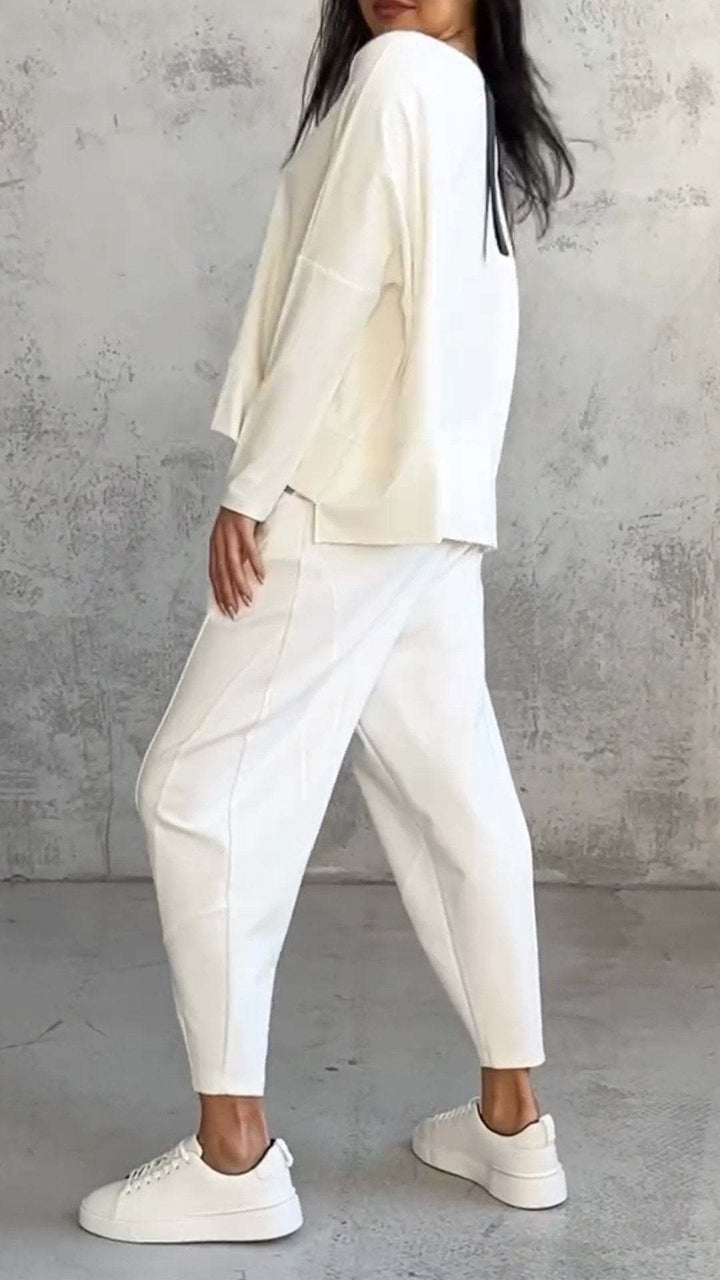 Ensemble d'intérieur en tricot douillet deux pièces