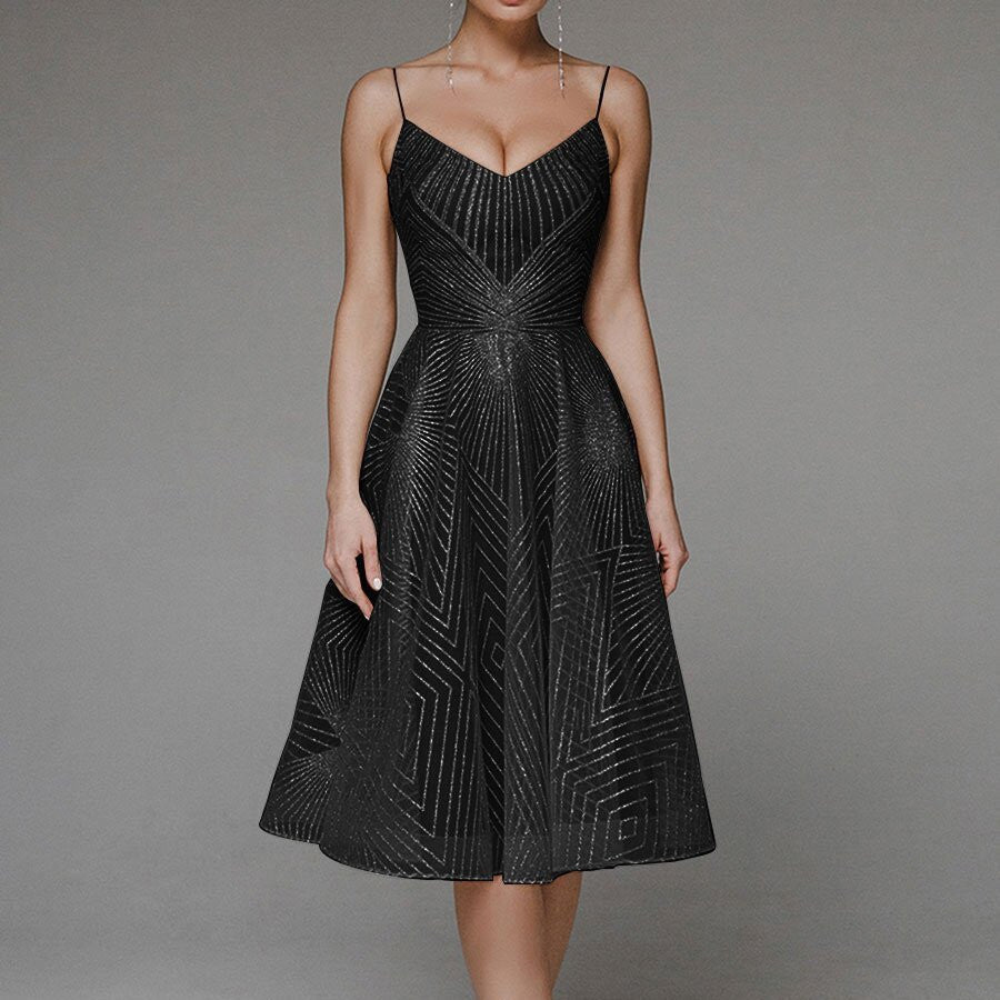Robe à bretelles spaghetti en satin pour une élégance sans effort