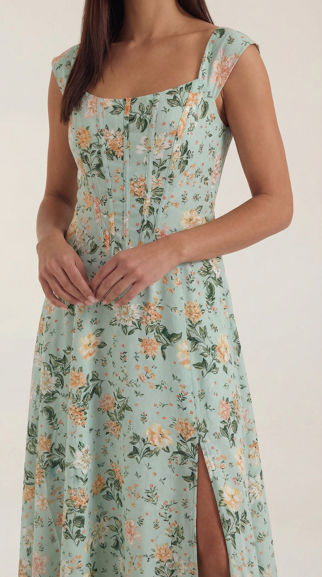 Robe corset midi femme tenue invité mariage