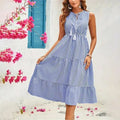 Sophie Paris | Robe mi-longue à rayures
