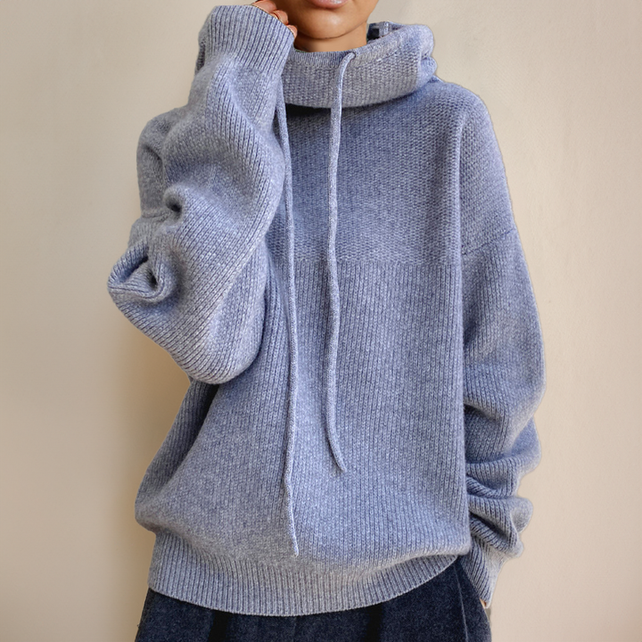 Pull à capuche en maille douillette pour un confort décontracté