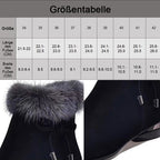 Bottes chevilles chaudes et élégantes antidérapantes pour femmes
