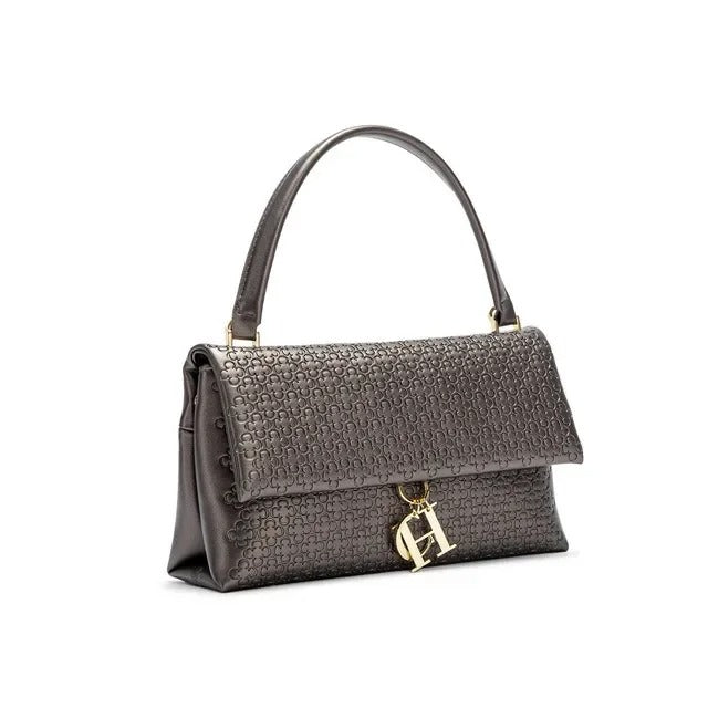 Fleur Rousse® | Sac Épaule à Motif Embossé et Fermoir Doré