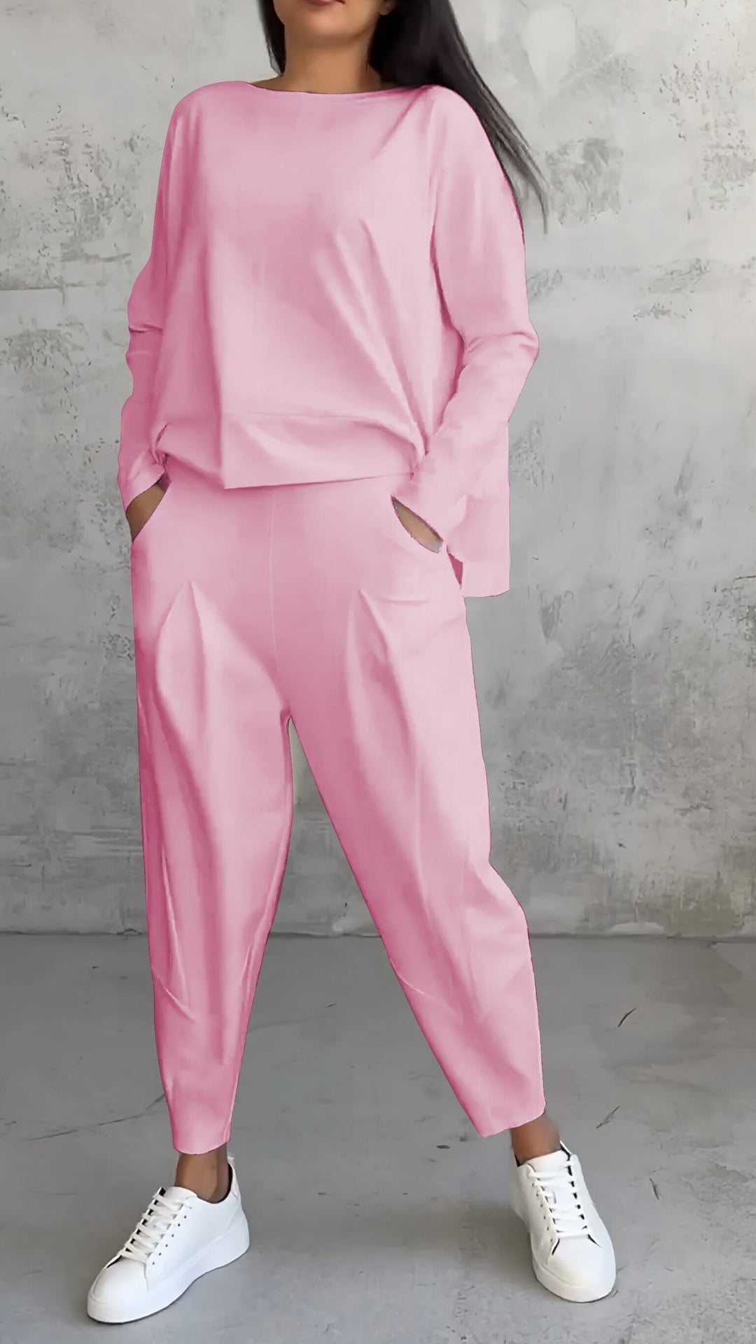 Ensemble d'intérieur en tricot douillet deux pièces