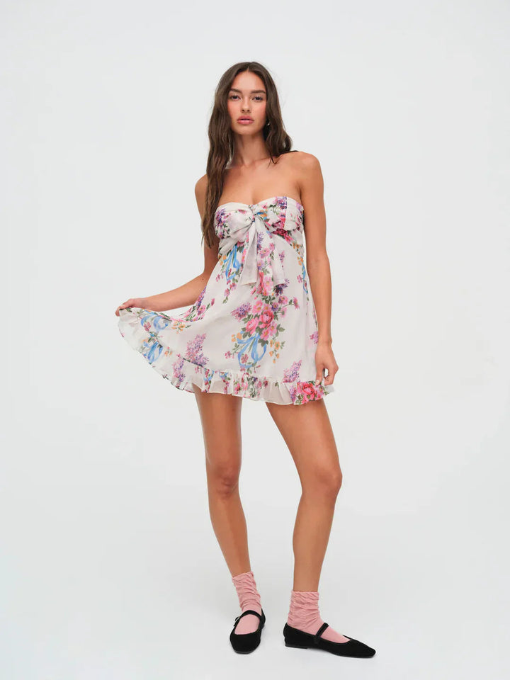 Robe maxi bohème florale fluide